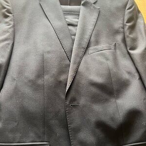 Hugo Boss 42R 35X32 Black Wool USA Made The Jam76/Sharp1 Mens Suit
